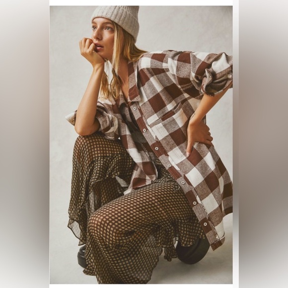 We The Free Tops - NWT **WE THE FREE FLANNEL SHIRT SZ L**